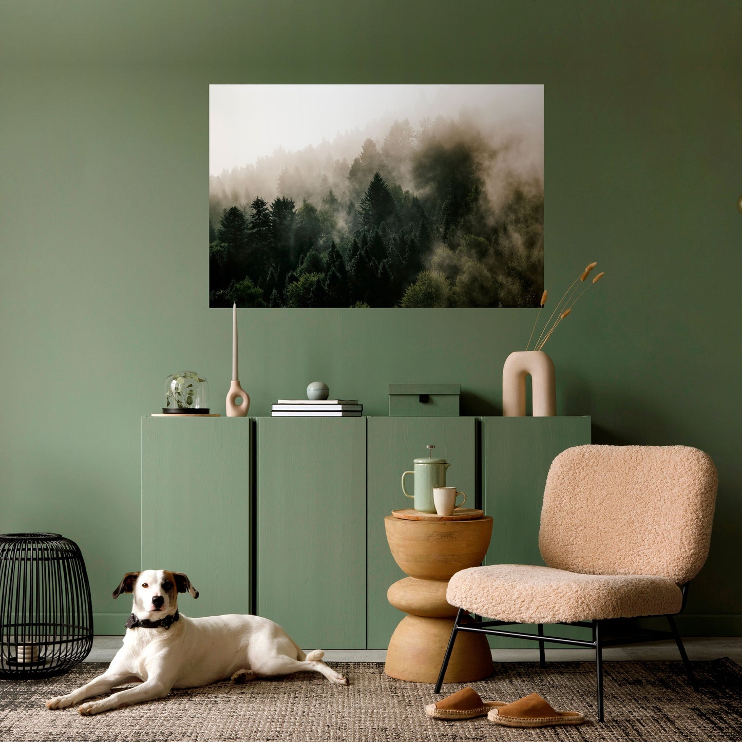 Poster orizzontale staccabile e attaccabile MISTY HIGHLANDS