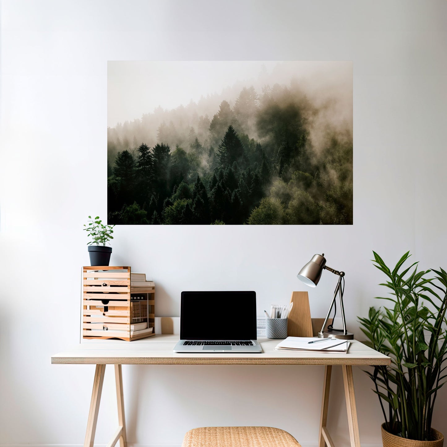 Poster orizzontale staccabile e attaccabile MISTY HIGHLANDS