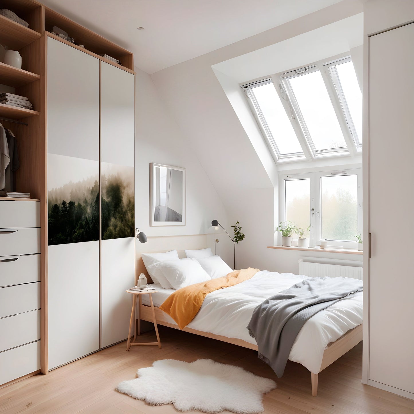 Poster orizzontale staccabile e attaccabile MISTY HIGHLANDS