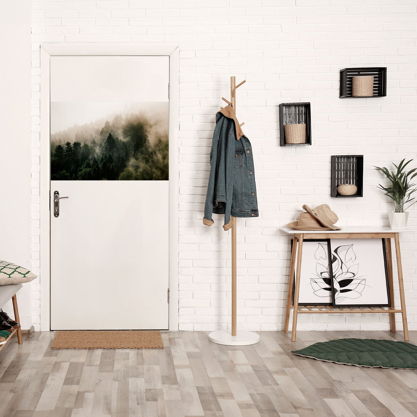 Poster orizzontale staccabile e attaccabile MISTY HIGHLANDS