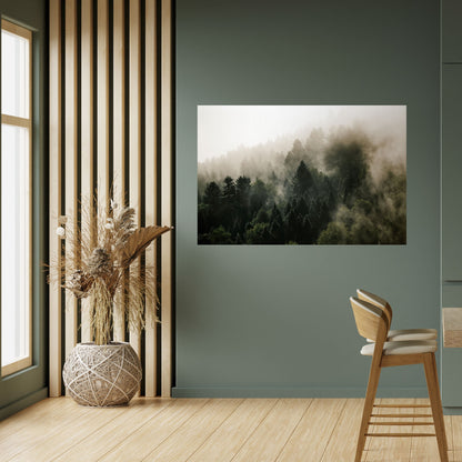 Poster orizzontale staccabile e attaccabile MISTY HIGHLANDS