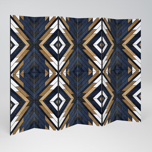 GEOMETRIA ARTISTICA Divisorio decorativo per ambienti a 6 pannelli