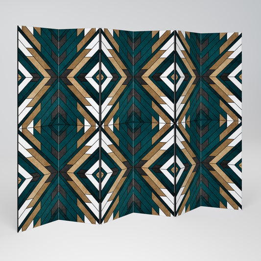 GEOMETRIA ARTISTICA Divisorio decorativo per ambienti a 6 pannelli