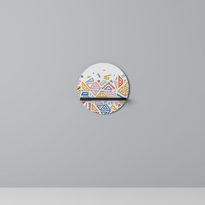 ANGULAR FEELING Mensola Rotonda Decorativa con Finitura Nera