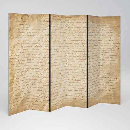 PAGINE DI MEMORIA Divisorio decorativo per ambienti a 6 pannelli