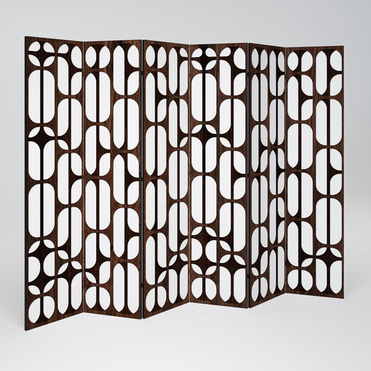 ARTISTIC SPACE HARMONY Divisorio decorativo per ambienti a 6 pannelli