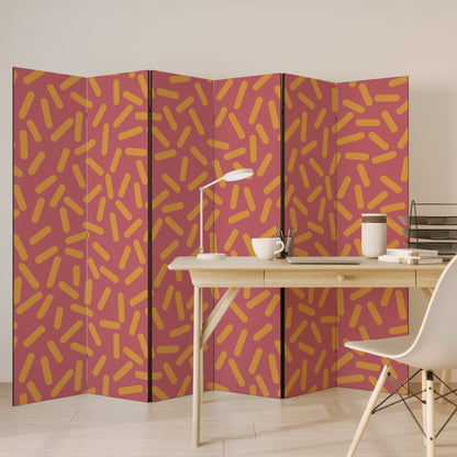 RADIANT STRIPE SYMPHONY Divisorio decorativo per ambienti a 6 pannelli