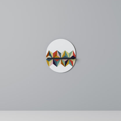 TESSELATE TREASURES Oval Art Shelf In Black Finish