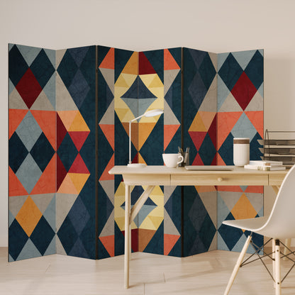 CRACKED ILLUSION Divisorio decorativo per ambienti a 6 pannelli