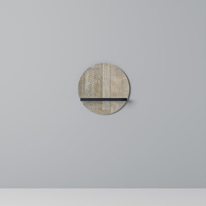 SCREEN ERROR Mensola Rotonda Decorativa con Finitura Nera