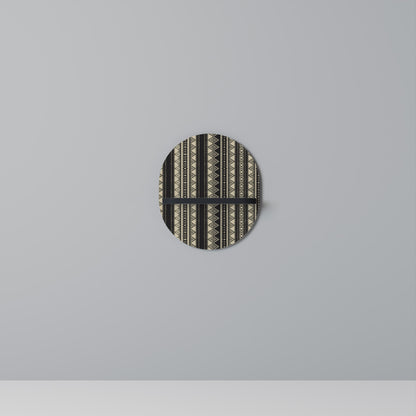 AZTEC Oval Art Shelf In Black Finish