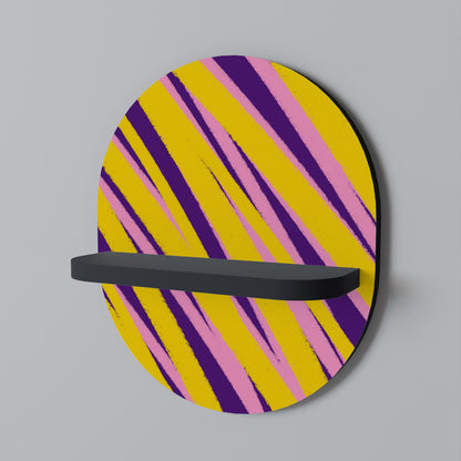 DREAMS COME TRUE Oval Art Shelf In Black Finish