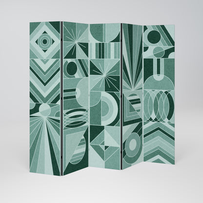 HARMONIC GRID Decorative 5-Panel Room Divider