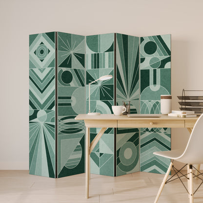 HARMONIC GRID Decorative 5-Panel Room Divider