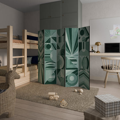 HARMONIC GRID Decorative 5-Panel Room Divider