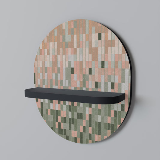 BUILDING THE FUTURE Oval Art Shelf In Black Finish