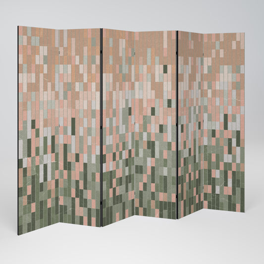 COSTRUIRE IL FUTURO Divisorio decorativo per ambienti a 6 pannelli