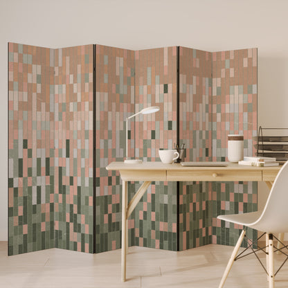 COSTRUIRE IL FUTURO Divisorio decorativo per ambienti a 6 pannelli