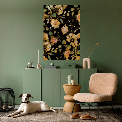 MODEST FLORAL Peel and Stick Vertical Poster