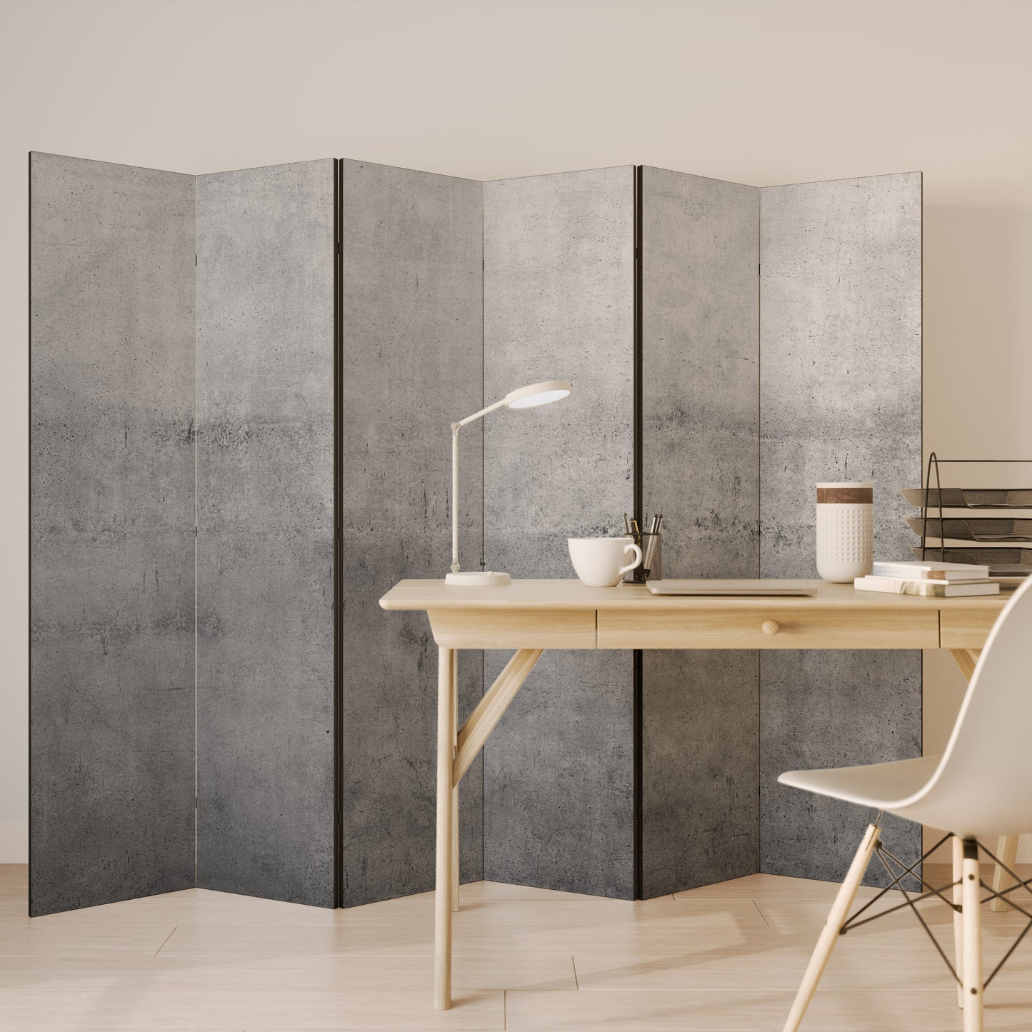 DIVISORIO DECORATIVO A 6 PANNELLI PER VISUALIZZARE LE OMBRE