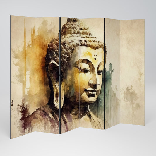 TRANQUIL BUDDHA WHISPERS - Divisorio decorativo per ambienti a 6 pannelli