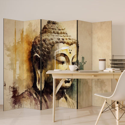 TRANQUIL BUDDHA WHISPERS - Divisorio decorativo per ambienti a 6 pannelli