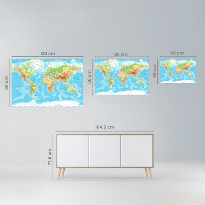 CONTINENTAL COLOR SYMPHONY Peel and Stick Horizontal Poster