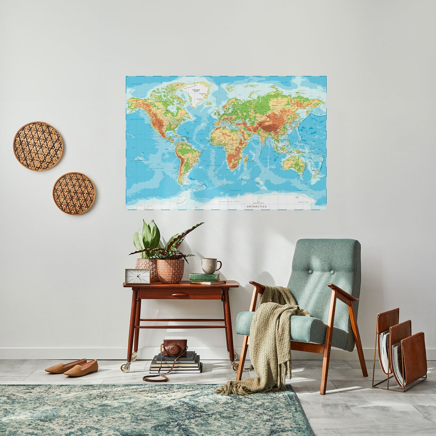 CONTINENTAL COLOR SYMPHONY Peel and Stick Horizontal Poster