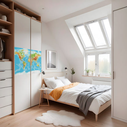 CONTINENTAL COLOR SYMPHONY Peel and Stick Horizontal Poster