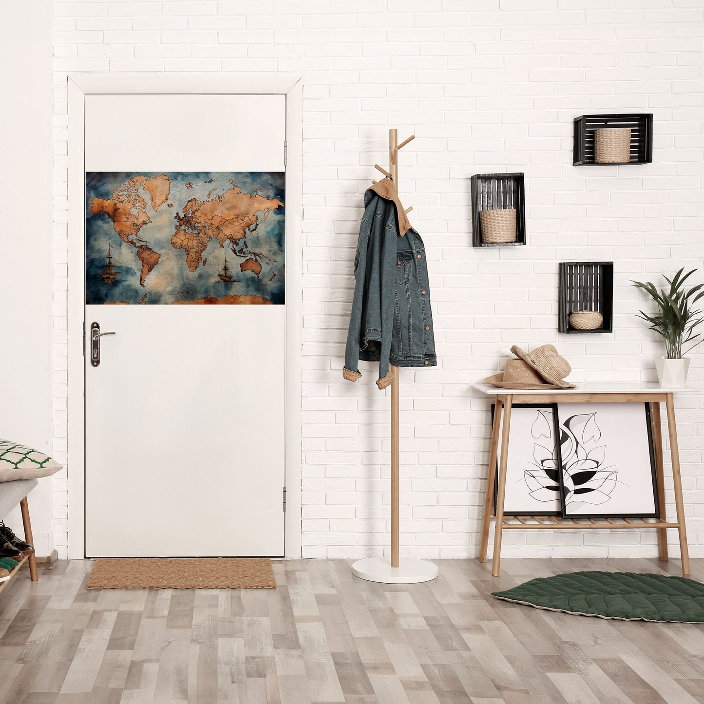 WAVES OF DISCOVERY Peel and Stick Horizontal Poster