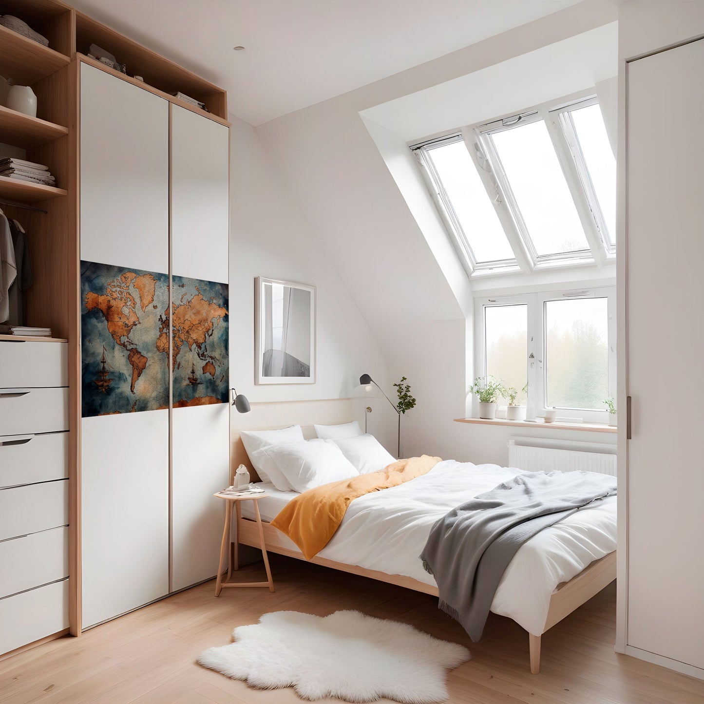 WAVES OF DISCOVERY Peel and Stick Horizontal Poster