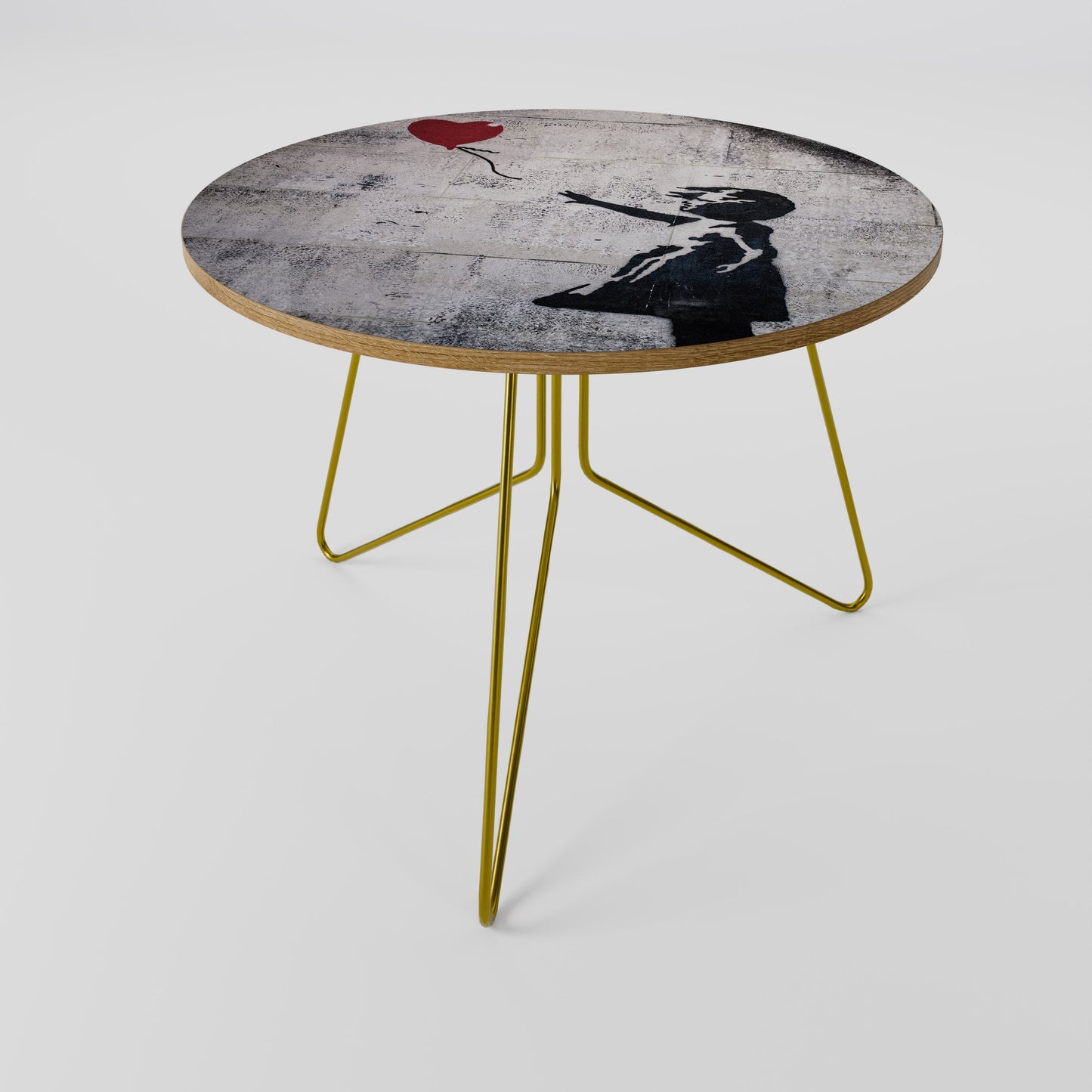 BALLON GIRL (BANKSY) Tavolino da Caffè Ø69