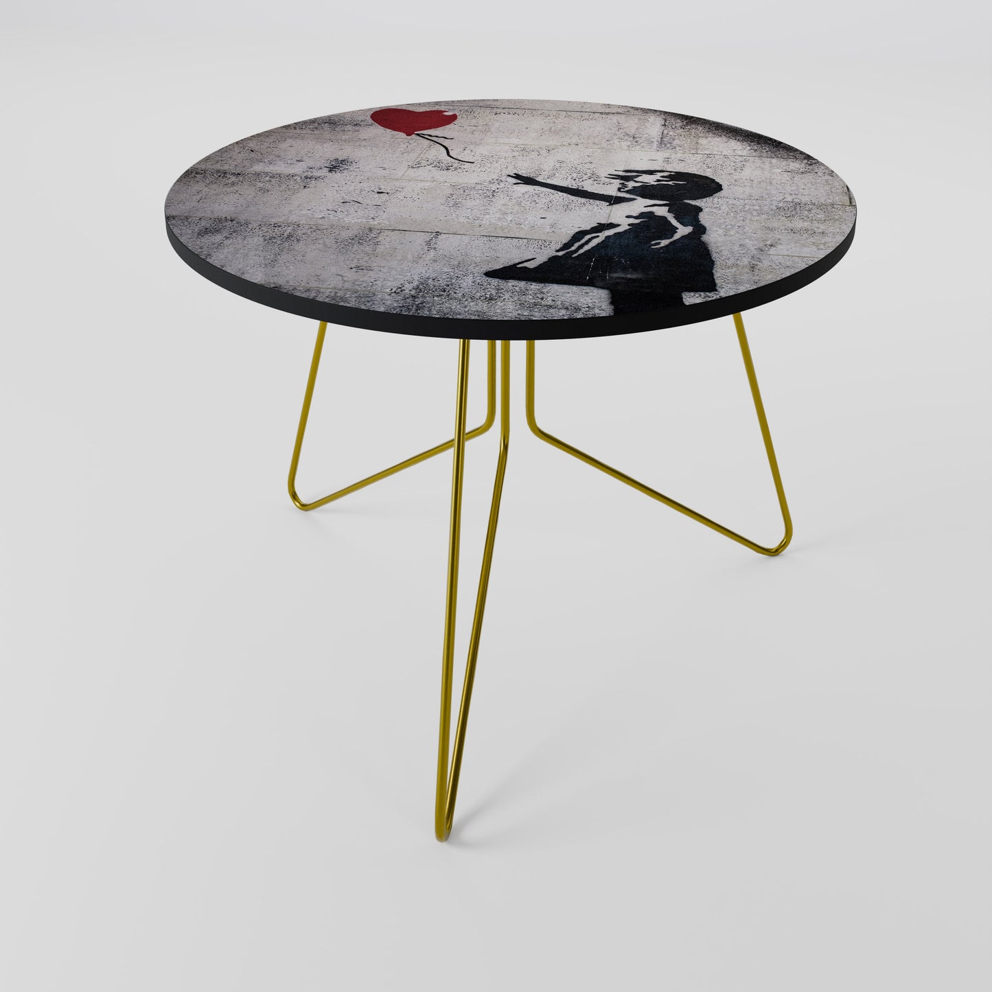 BALLON GIRL (BANKSY) Tavolino da Caffè Ø69