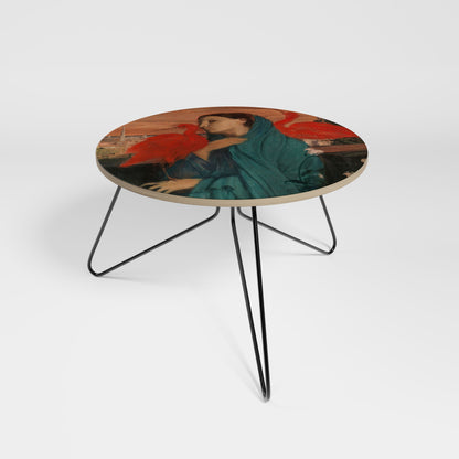YOUNG WOMAN WITH IBIS Small Coffee Table
