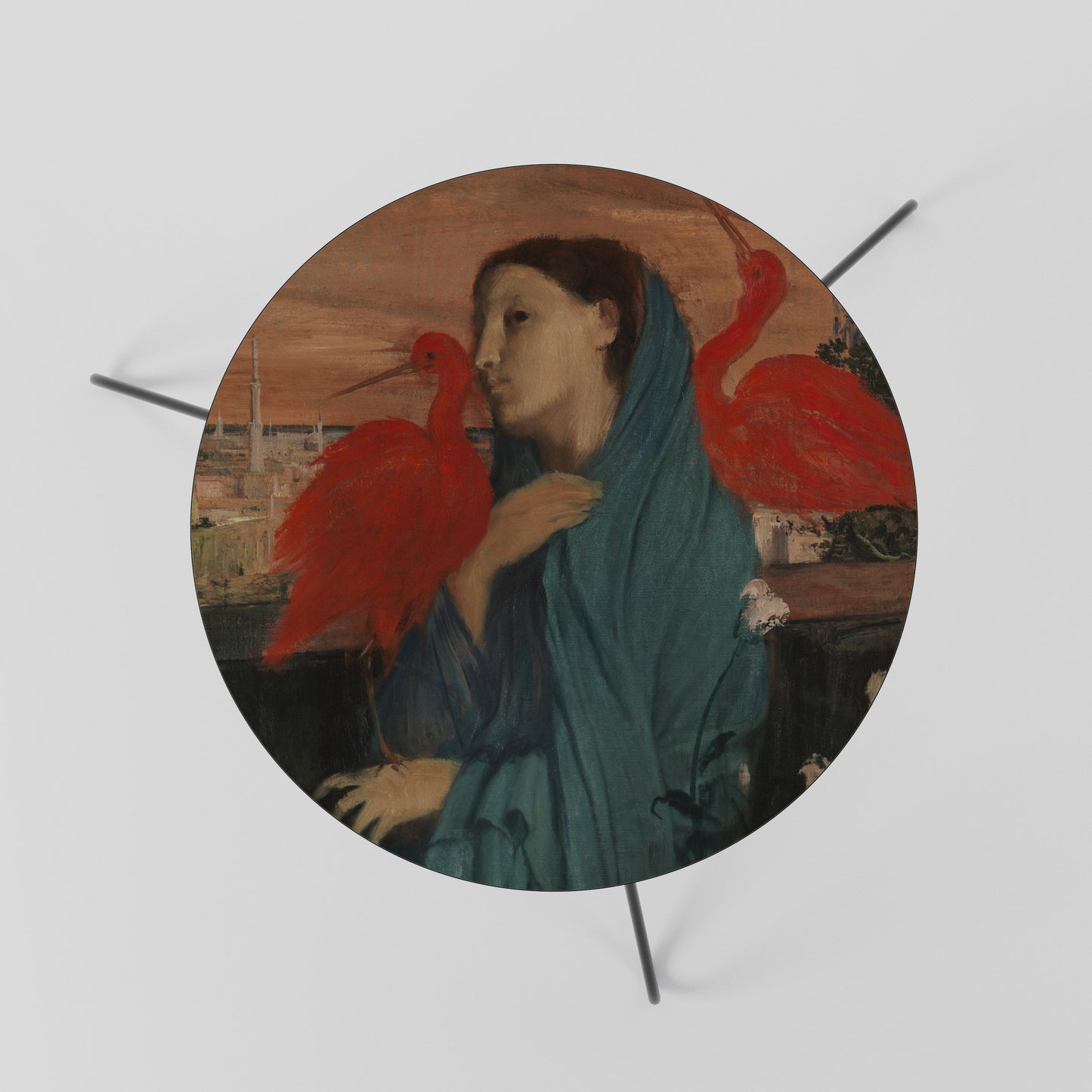 YOUNG WOMAN WITH IBIS Coffee Table 60