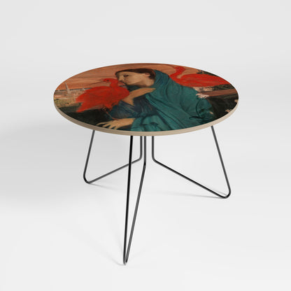 YOUNG WOMAN WITH IBIS Large Coffee Table