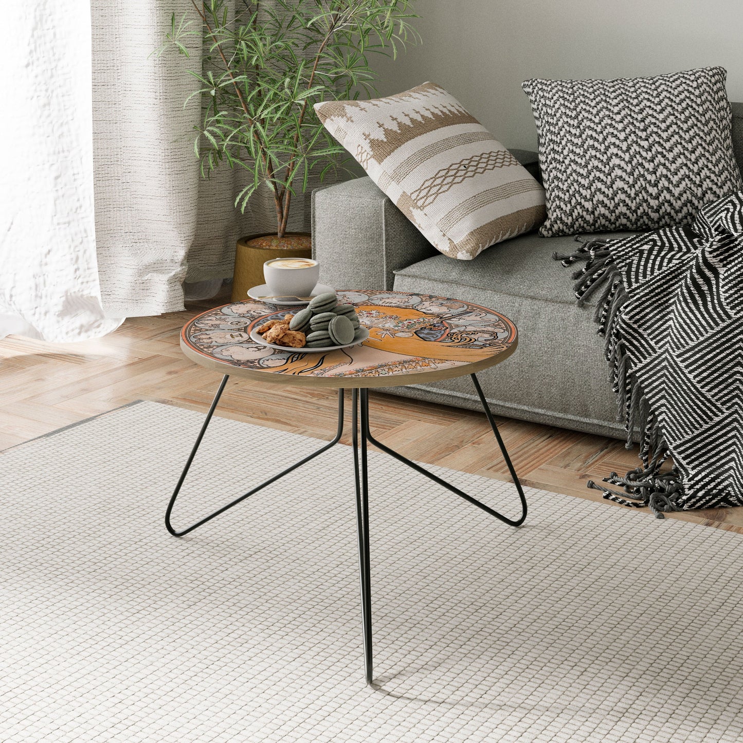 ZODIAQUE OR LA PLUME Small Coffee Table