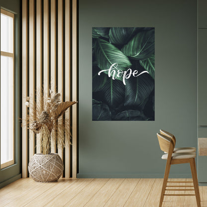 GREEN WHISPERS OF HOPE Peel and Stick Vertical Poster