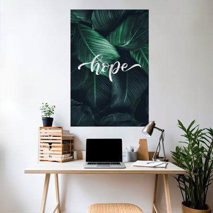 GREEN WHISPERS OF HOPE Peel and Stick Vertical Poster