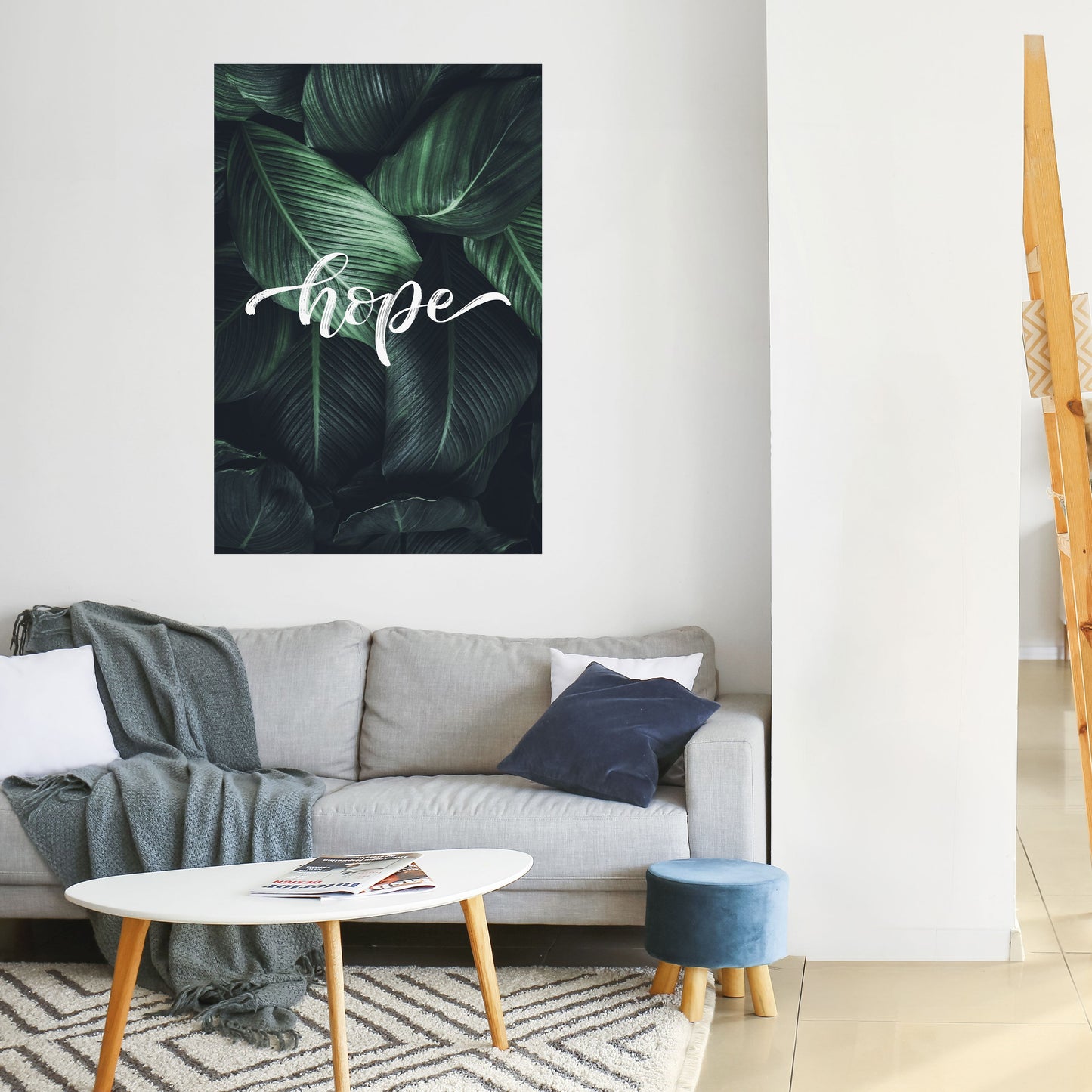 GREEN WHISPERS OF HOPE Peel and Stick Vertical Poster