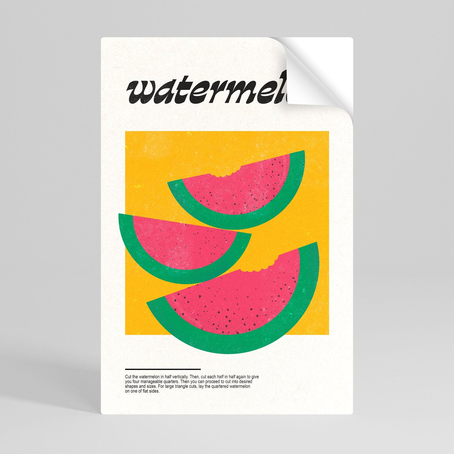 WATERMELON WHIMSY Peel and Stick Vertical Poster