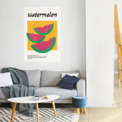 WATERMELON WHIMSY Peel and Stick Vertical Poster