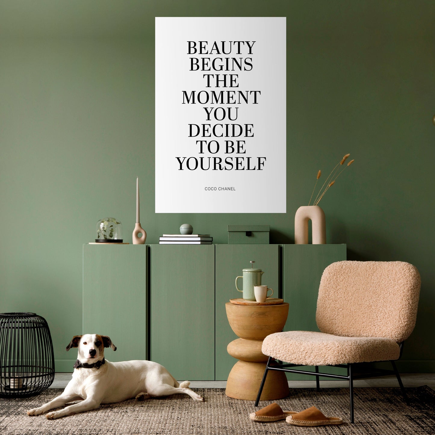 BEAUTY REDEFINED Peel and Stick Vertical Poster