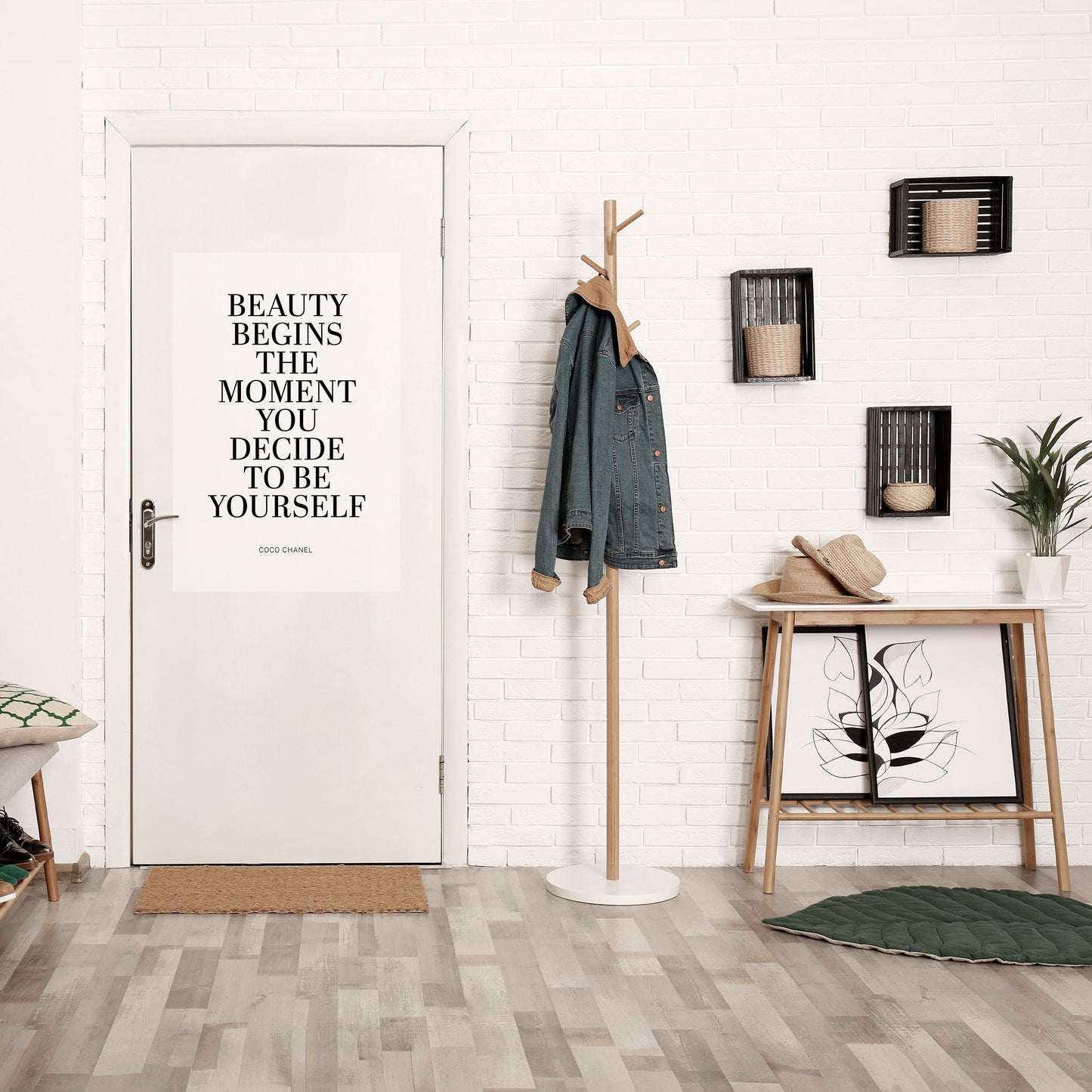 BEAUTY REDEFINED Peel and Stick Vertical Poster