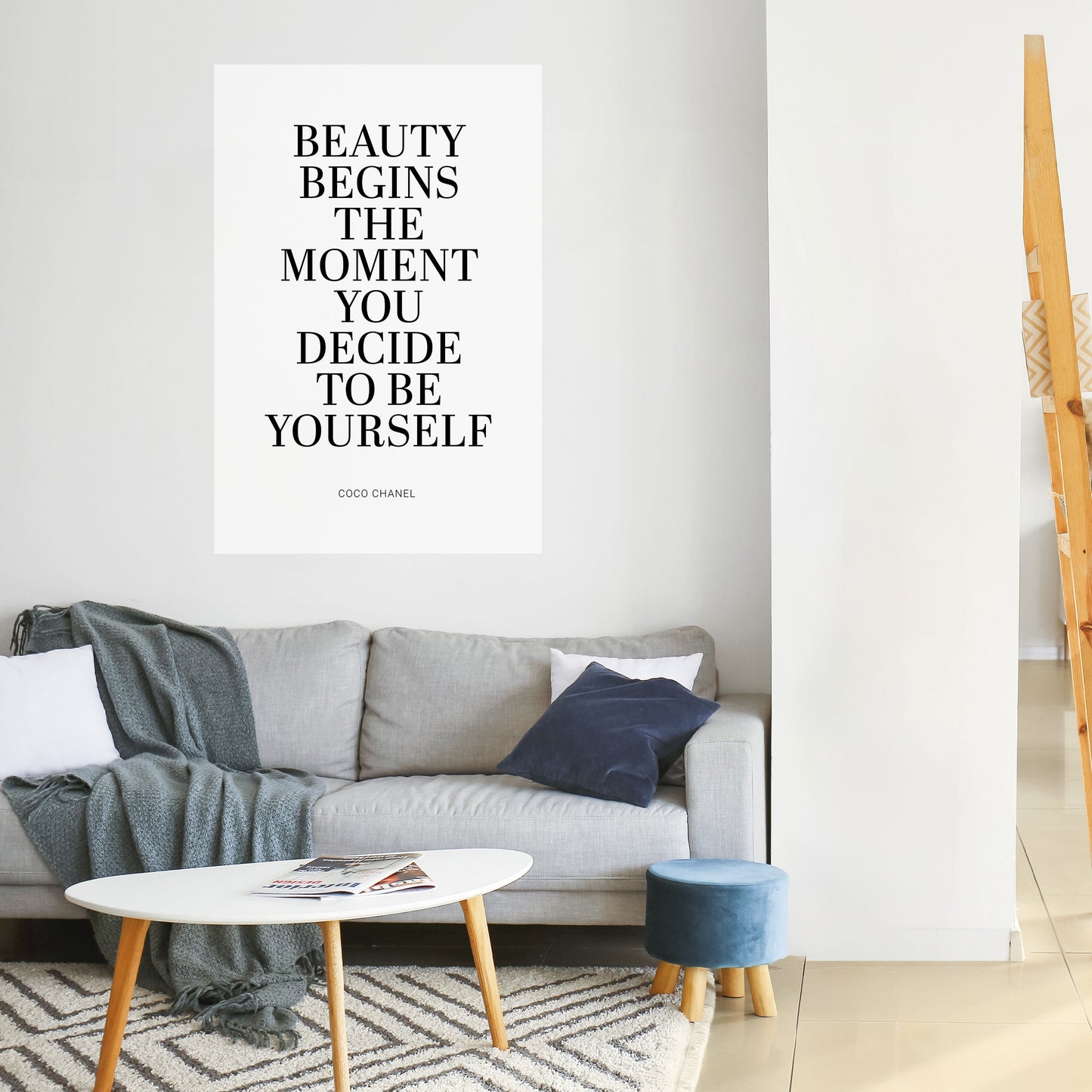 BEAUTY REDEFINED Peel and Stick Vertical Poster