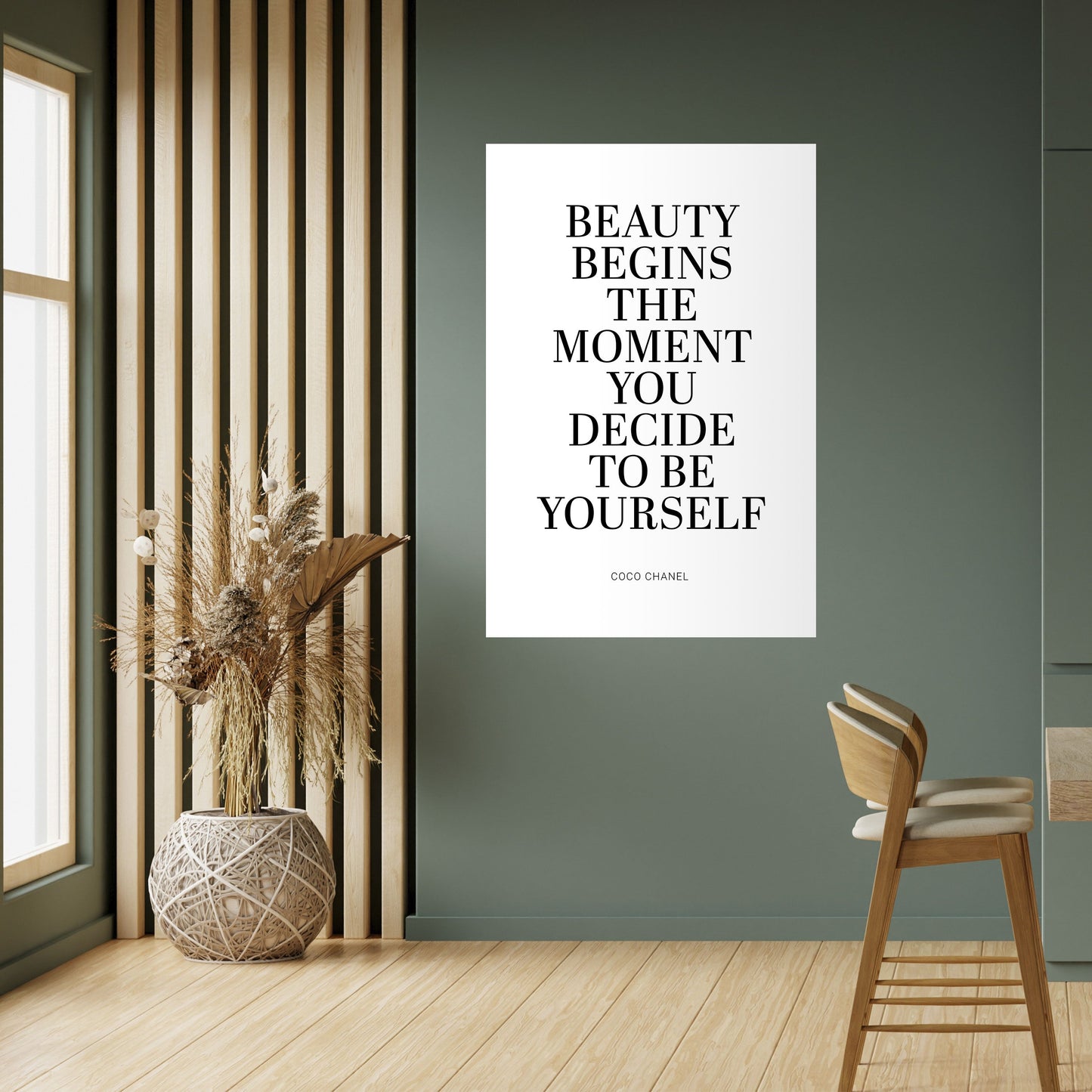 BEAUTY REDEFINED Peel and Stick Vertical Poster