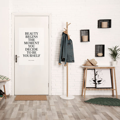 BEAUTY REDEFINED Peel and Stick Vertical Poster