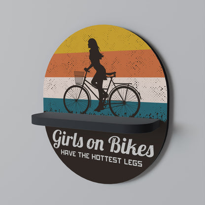 THE HOTTEST LEGS Oval Art Shelf In Black Finish