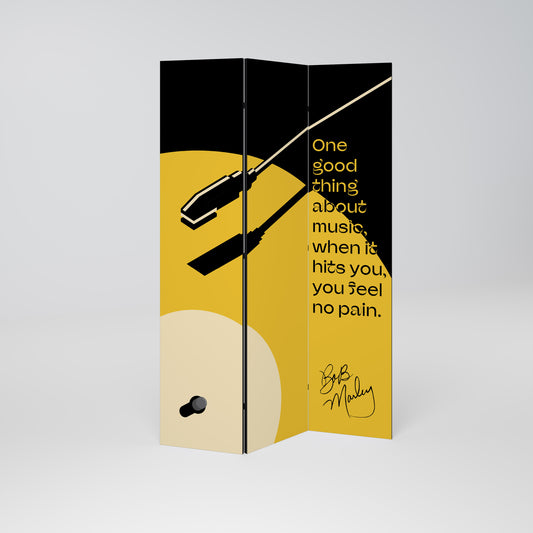 MUSICA - NO PAIN Divisorio decorativo per ambienti a 3 pannelli