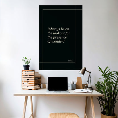 WONDERS UNVEILED Peel and Stick Vertical Poster